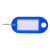 稳斯坦 (100个)彩色塑料钥匙牌 钥匙管理箱钥匙牌 分类可书写编号钥匙牌 蓝色 W518