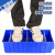 零件收纳盒过滤塑料周转箱窄长条工具置物整理物料盒螺丝五金工具盒 加厚款外（600x234x90）蓝色