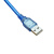 适用SV-DA200系列交流伺服驱动器USB口调试下载数据线 蓝色