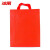 冰禹 无纺布购物手提袋 定制印logo环保袋广告礼物袋 红色30*38*10竖款10个BYK-73
