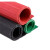 聚远 JUYUAN 高压绝缘板垫橡胶垫配电房绝缘地毯 绝缘条纹橡胶皮垫板垫 0.5米0.5米8mm【红】1块价 2块起售