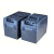 电动车电瓶盒子分体电池盒24V48V72V32AH手提铅酸塑料外壳箱三轮 60V20A通用款+充电口
