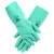 苏识 ZW136 橡胶手套耐油耐酸碱劳保防护手套 (单位：双) 绿色 均码
