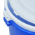 兰诗 YJ-E084 大水桶 圆形塑料桶储物收纳桶酒店厨房大号环卫物业垃圾桶 白色120升