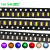 白光3014贴片LED灯 高亮发光二极管LED 红/绿/黄/蓝/冷白暖白光 翠绿光（30个）