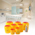 废物利器盒锐器盒一次性医院黄色圆形方形针头小型垃圾桶 圆形4L