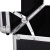 手提式密码工具箱 铝合金精密仪器箱保险存储箱 证件收纳箱铝箱 47×35.5×15cm 银色 36×24×10cm 黑色空箱