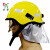 东安（DA）FTK Q/A 14款消防认证欧式头盔 消防员灭火防护头盔微型消防站配置 黄 均码