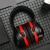 沐鑫泰定制适用于木工耳罩 隔音耳罩防噪音干扰降噪耳罩睡眠消音耳机工 头箍皮质(黑红色)