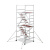 铝合金移动脚手架工地工程装修活动门式爬梯登高作业平台厂家 5层10.2米 VS-05F