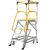臻工品 铝合金平台梯人字梯登高梯理货梯需组装 FS13599 4.8m 单位：个
