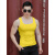 蕉京方领男士背心运动健身跨栏薄款无痕黑色背心男夏季两根筋汗衫 浅灰色 xs 60-70斤