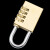 铁臣  黄铜挂锁 密码锁行李箱防盗锁防盗拉杆箱锁背包锁柜门锁 4轮密码(大号) 