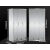 不锈钢更衣柜员工浴室多门格子柜无尘车间鞋柜储物柜文件柜西药柜 （201）不锈钢三门更衣柜 0.8mm