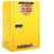 杰斯瑞特（JUSTRITE）8922001 22加仑黄色手动门防火安全柜