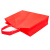 玛仕福 无纺布手提袋 广告礼品包装袋 红色横版小号35*25*10cm