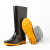 鹏邦 PYH0702 雨鞋 防化水靴 工程防水鞋 防滑加厚耐磨 黑色 均码
