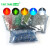 3mm 5mm LED灯珠泡发光二极管F3 F5红绿黄蓝白色直插整包1000个 5MM蓝发蓝(1000个)