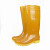 正耐利高筒雨鞋石板材工厂工矿劳保雨靴加厚牛筋底耐磨水鞋 黄色 正常码 39