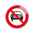 月桐（yuetong）道路安全标识牌交通标志牌-禁止机动车通行 YT-JTB23  圆形φ600mm 