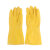 加厚耐磨耐酸碱工业劳保手套批发7天发货 黄色 S