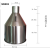 适用于加厚料斗304不锈钢漏斗大口径机械料桶灌装机工业大漏斗定制 90升 直径500下料口140