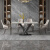 全今意式餐桌椅轻奢餐椅网红酒店现代家用北欧皮质高级感餐凳椅子 浅灰色