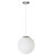 简约单头白色圆球形玻璃吊灯餐厅楼梯创意个性时尚服装店泡泡 直径40CM球+LED高亮暖光