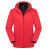 征战虎J2020 保暖工装 三合一冲锋衣两件套 保暖登山服 滑雪服 防风防水防护服 女款：红色 M