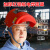 OEMG全脸防护红钢纸电焊面罩焊工专用安全帽式焊接面罩隔热耐高温焊帽 面罩配白帽送2片透明2片9号镜片:铁窗翻盖