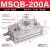 安达通 旋转气缸 90度180度气动旋钮摆台高硬度抗压耐用 MSQB-200A 