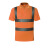 夏季反光短袖T恤速干透气建筑施工安全防护反光衣环卫工作服定制 短袖（翻领六道杠）橘色 M