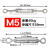 可调节拉杆螺丝收紧不锈钢花篮螺丝螺栓收紧器伸缩器绳索链条张紧 M5(OO型)(2个)