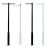 利瑞捷 监控立杆1米2米2.5米3米3.5米4米5米6米监控杆加厚组合分段小区户外道路立柱支架 拼接组合款 1.5米高76通径立杆