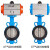 德仕登 气动蝶阀D671X-16Q对夹式阀门不锈钢  DN80(球墨板)