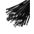 304喷塑不锈钢扎带4.6*300黑色金属扎带桥架束线带标牌电缆扎丝 黑色4.6*300（100条）