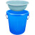泔水干湿过滤分离带滤网垃圾桶大号厨房厨余茶水茶叶沥水潲水桶篮 蓝色100K型+沥水篮