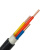 华美电线电缆 YJV3*4平方国标铜芯交联绝缘电力电缆3芯硬电缆线 1米