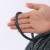 者也 黑色绳子户外货车拉练绳耐磨捆绑打包晾衣绳塑料绳编织绳 6MM*50米