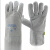 电焊手套-皮焊工焊接耐磨烧焊防护手套 白色一双 均码