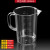 量杯带刻度量筒厨房烘培奶茶店器具小工具塑料量具计量杯加厚全套 2000ml-黑白双刻度-PC