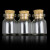 100只装小玻璃瓶空瓶子心愿小瓶分装瓶精油瓶透明实验室耗材 100只 卡口 高5CM(不带木塞