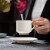 天倪白瓷咖啡杯水杯小号商用欧式简约纯白色牛奶杯德化羊脂玉陶瓷对杯 欧式条纹--咖啡杯 1个 150ml