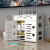 燊虓路由器收纳盒电视盒子网络机顶盒置物架光猫客厅墙上壁挂插线板路 双层小号(桌面款)+手机支架