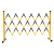 定制伸缩护栏伸缩杆施围栏玻璃钢可移动隔离带围戒带防护栏 1.2*3米管式黄黑