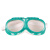 绿海绵防尘眼镜眼罩飞溅骑行防护护目镜玻璃镜片加绵劳保打磨安全 绿海绵眼镜【3付】