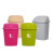 笙本HITURBO塑料垃圾桶商用摇盖式创意卫生间办公室大号北欧简约带盖纸篓 红色 30L带盖