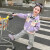 DPQA361官方aj外套春季中小女童卡通涂鸦连帽冲·锋衣NＩKＥ 紫色 90cm