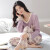 集倩（JIQIAN）睡衣女秋季长袖纯棉休闲韩版可爱减龄可外穿家居服套装 T5354 M(80-100斤)