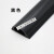 半圆形铝合金线槽 PVC明装线槽木纹色铝合金线槽弧形地线槽耐踩网 黑色自带背胶 PVC款 2米长度-5根10米  9号双孔